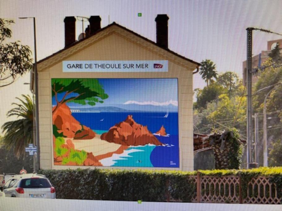 2 Pieces Climatise A 200M Des Plages Théoule-sur-Mer Esterno foto